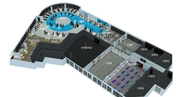 1500平方健身房配置方案-广西KY.COM-开云(中国)体育健身器材有限公司