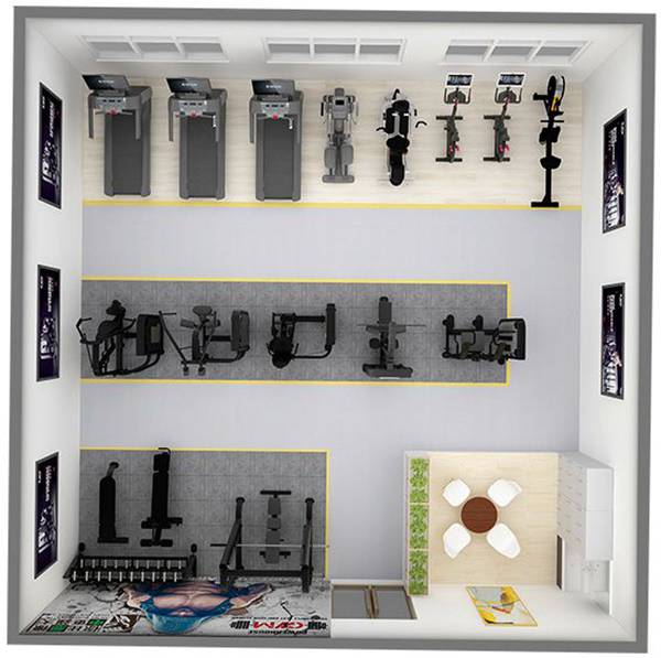 100平方健身房配置方案-广西KY.COM-开云(中国)体育健身器材有限公司