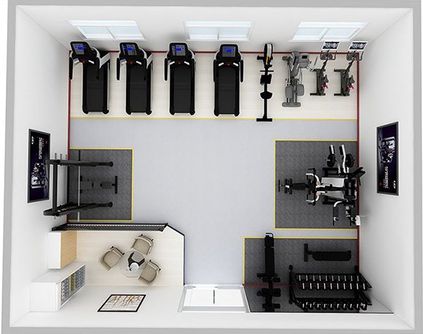 80平方健身房配置方案-广西KY.COM-开云(中国)体育健身器材有限公司