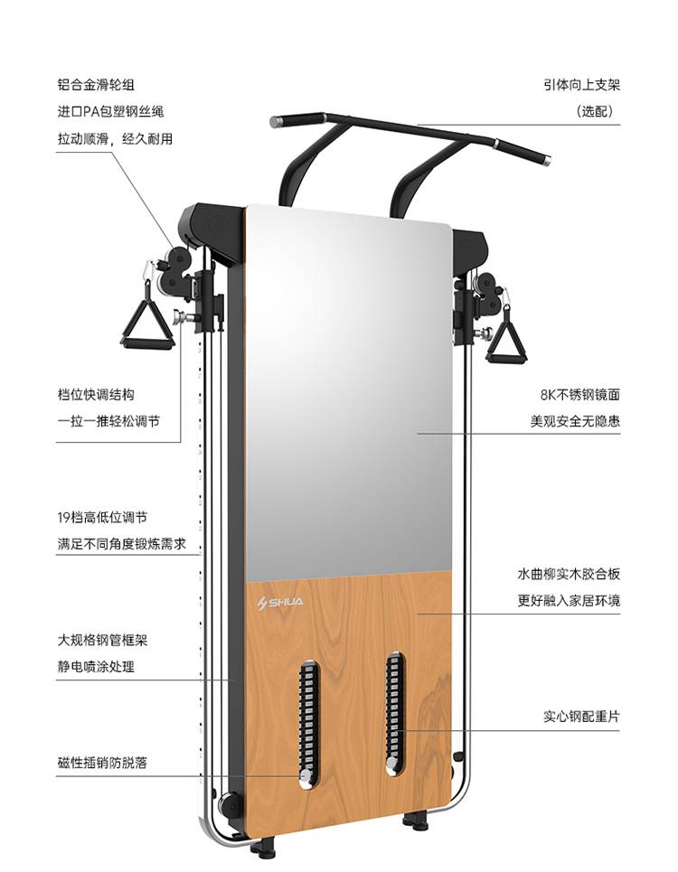 SH-G699 壁挂式拉绳训练器-广西KY.COM-开云(中国)体育健身器材有限公司